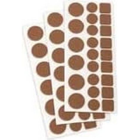 Confezione da 3 feltri adesivi sintetici multifigura Plasfix INOFIX
