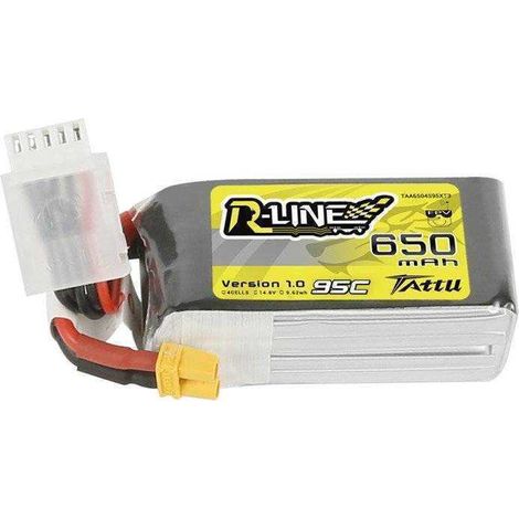 Batería Tattu R-Line 650mAh 14,8V 95C 4S1P XT30
