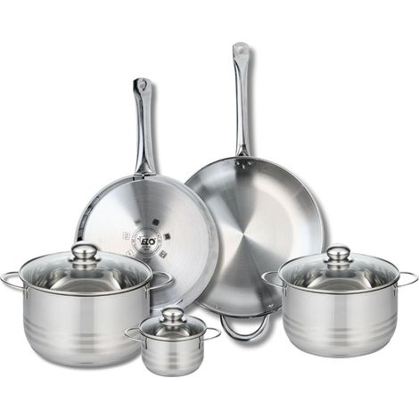 Ensemble de 2 Poêles de cuisson 28 et 32 cm et 3 faitouts 12, 20 et 24 cm Elo Profi Brillant (1/5)