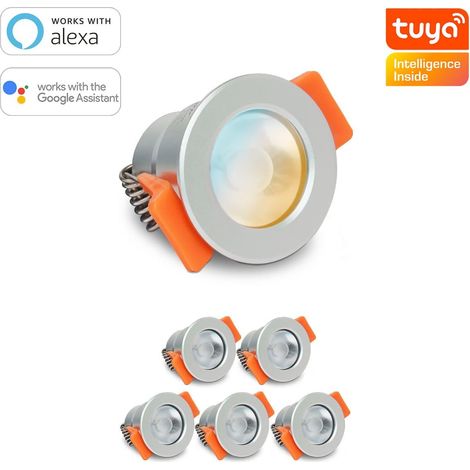 Smartes MiBoxer LED Einbaustrahler Set 3W 12V IP66 - Lichtfarbe: CCT Dual Weiß - Anzahl: 6x (1/5)