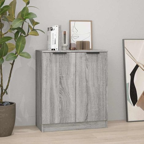 Buffet - Armoire de rangement Enfilade Sonoma gris 60x30x70 cm Bois d'ingénierie BV670113 - BonneVie (1/5)