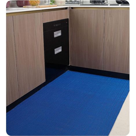 Tappeto Antiscivolo Drenante PVC Piscina Doccia Spogliatoio 120cmx100cm - Colore: Blu - Packaging: 120cm x 100cm