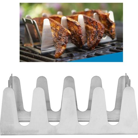 Grill Rack Cuisson Douce Rustproof Rack BBQ Multi Grill Rack Portatif en Stainless Steel pour Camping Picnic (1/5)