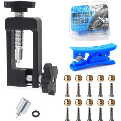 Outil d'insertion pour aiguille, outil d'insertion pour aiguille à huile de vélo, insert pour tuyau hydraulique de vélo avec frein à disque, insert Olive et coupe-tuyau hydraulique pour vélo de course (1/5)