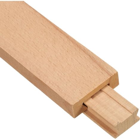 2Pcs Glissières Tiroir Bois Guide Central Classique 15-3/4" 40CM (1/5)