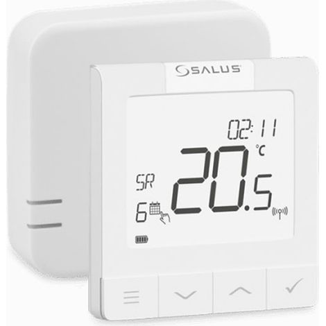 Thermostat Quantum programmable WQ610RF - Radio et semi-encastrable pour plancher chauffant - Conecterm (1/3)