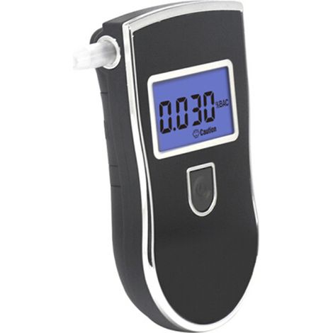 Alcootest Ethylotest Electronique, Professionnel Portable Testeur d'alcool ave Ecran LED d'Affichage Numérique et 5 Embouchures, Capteur à Semi-conducteur Sensibilité(1126129mm)——