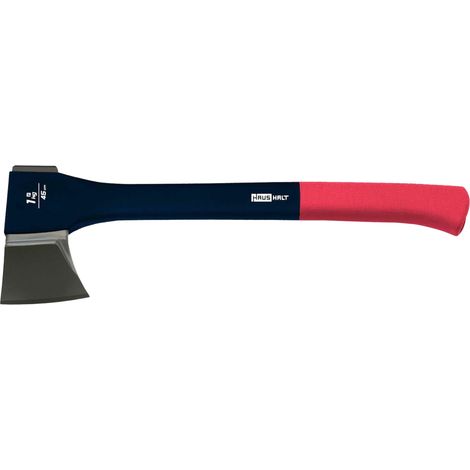 HAUSHALT Hache WL-427C-4, 450 mm, 1 kg, tête en acier inoxydable, avec manche caoutchouté antidérapant en rouge ( 000051405553 ) (1/5)