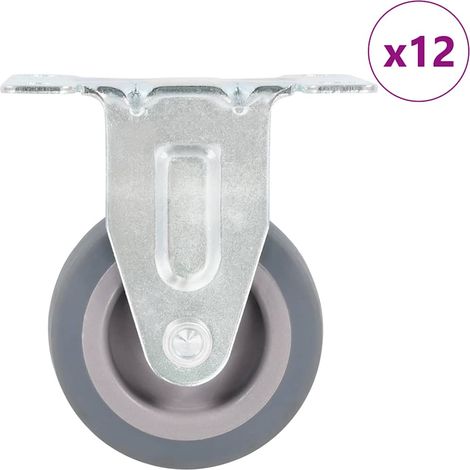 vidaXL Ruedas fijas 12 unidades 50 mm (1/5)