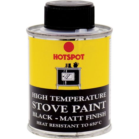 Hotspot HS201010 Matte Black Stove Paint - 100ml
