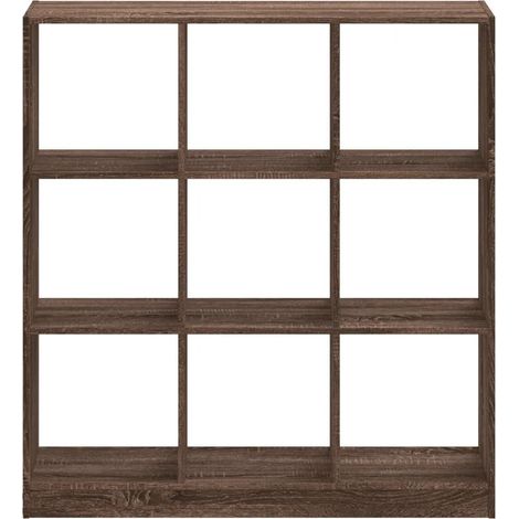 vidaXL Bücherregal Eiche braun 102x32x108 cm Holzwerkstoff