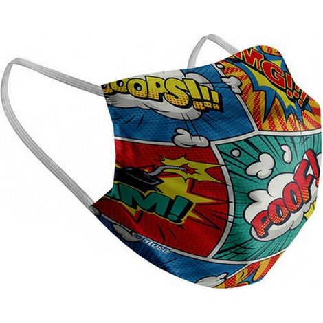 Masque en tissu hygiénique réutilisable comic