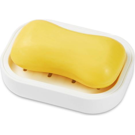 Jabonera, drenaje eficiente, polipropileno, bordes lisos, baño (1/5)