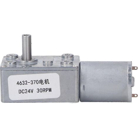 24V 30RPM Gleichstrom-Getriebemotor, CW/CCW-Drehung, selbsthemmendes Schneckengetriebe, hohes Drehmoment, industrieller Einsatz, langlebiges Getriebe. (1/5)