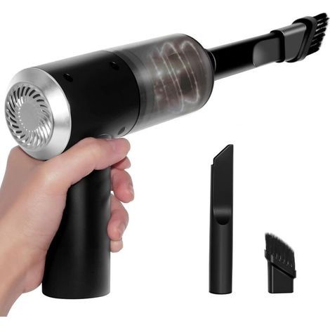 Aspirateur à main sans fil (310g), mini aspirateur de voiture, port de chargement de type C, aspirateur à main de voiture, ordinateur de bureau (1/5)