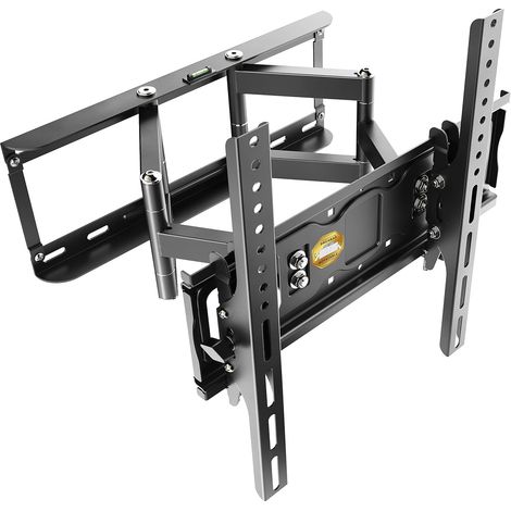 Support Mural TV 40 42 43 48 50 55 58 60 65 Pouces Orientable Inclinable Rotatif Universel Fixation Murale TV Noir VESA 200x200 à VESA 400x400 (1/5)