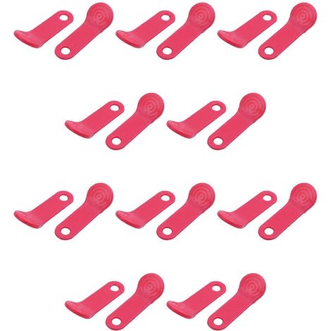 20 étiquettes iButton DS1990A-F5™ de type carte avec support mural rouge (1/5)
