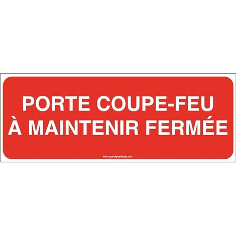 Fire Door Sign to Hold Closed Adhesive Vinyl 160x60mm (1/5)