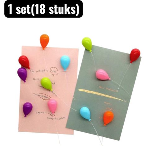 1 lot (18 pièces) - Aimants industriels - Aimants pour tableau blanc - Aimants créatifs pour réfrigérateur en forme de ballon - Accessoires de bureau colorés pour notes et photos - Couleurs assorties (1/5)