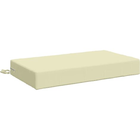 Seat Cushion SOEST 100% Polyester Cream 70 x 40 x 10 cm vidaXL