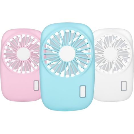 Mini-Handventilator, tragbar, einstellbare Geschwindigkeit, wiederaufladbarer USB-Lüfter für Zuhause, Büro, Outdoor und Reisen (1/5)