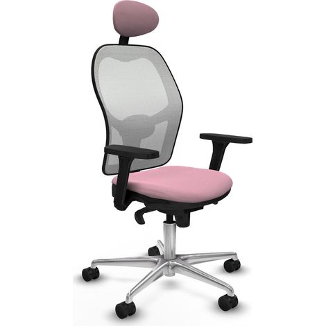 Sedia Ufficio con Poggiatesta Piqueras y Crespo 3D086N1 Rosa (1/5)