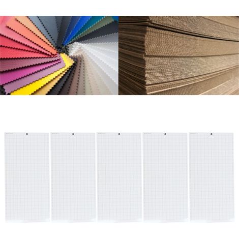 Set mit 5 rutschfesten Schneidematten aus mittelviskosem Gewebe, 61 x 30,5 cm, für Schneidemaschinen (1/5)