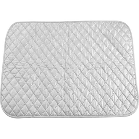 1 Tapis de Repassage Portable en Coton Pliable, Coussin de Repassage Argenté pour Maison (60 x 55 cm) (1/2)