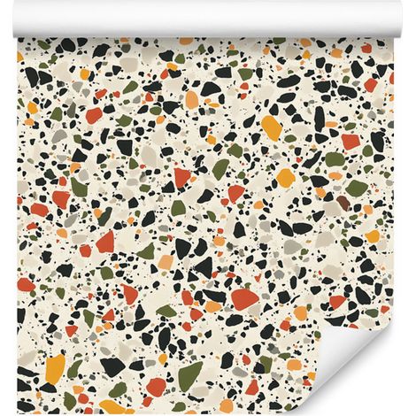 Terrazzo-Tapete Beige, Creme und Hellgrau 50x1000 cm (1/5)