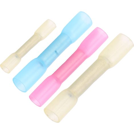 Kit de 100 cosses thermorétractables à sertir étanches pour câbles électriques, série BHT (1/5)