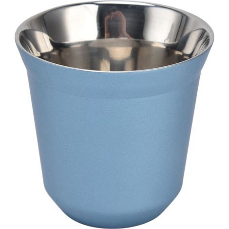 Tasses à Expresso, Tasse à Expresso Tasses en Acier Inoxydable Tasse à café en Acier Inoxydable de 80 ML avec Double Paroi Isolée pour Le café, l'eau Chaude, Le thé et Les. (1/5)