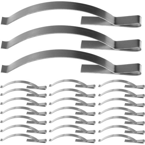 Lot de 60 Clips pour Cadre de Moustiquaire en Acier Inoxydable Ressort Plat, Fixation Facile pour Cadres Aluminium, pour Fenêtres et Balcons (1/5)