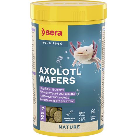 Sera Futter für Axolotl Wafer 250 ml