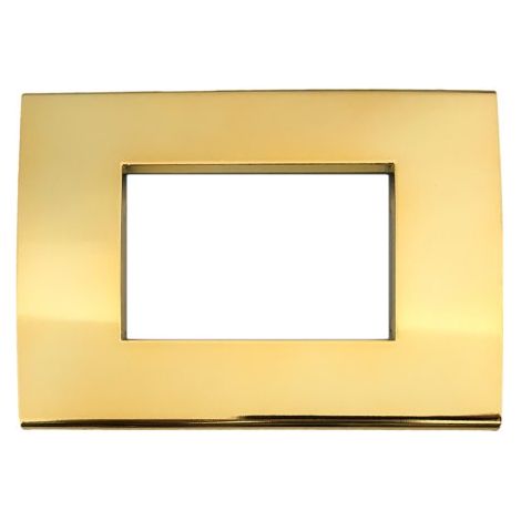 Placca Confort 2M 3M 4M 7M Oro Lucido Compatibile Vimar Arke 3 POSTI (1/2)