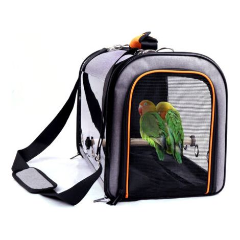 Cage de voyage pour oiseaux, sangle portable pour perroquet, respirante pour animaux de compagnie