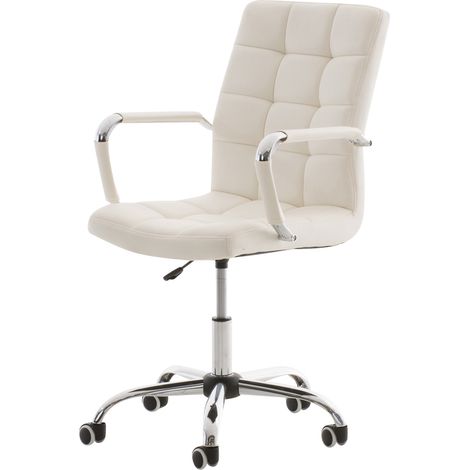 Fauteuil de bureau Deli V2 similicuir Blanc (1/5)