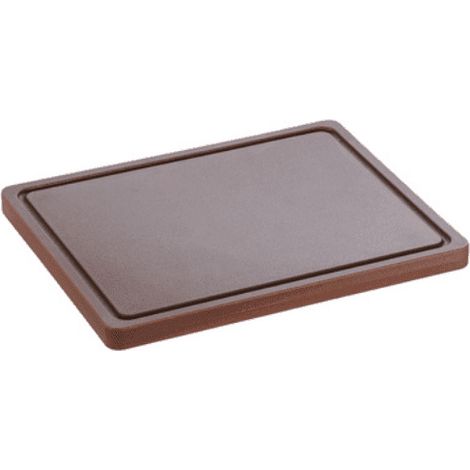 Planche à découper (L)290 x (P)225 mm, HACCP, en polyéthylène marron (1/3)