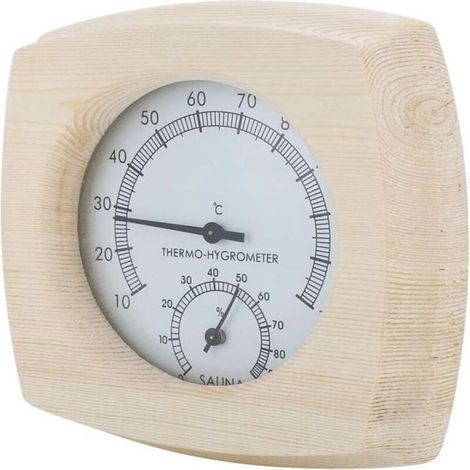 Les thermomètres et hygromètres en bois sont des accessoires décoratifs parfaits pour les salles de bains et les saunas