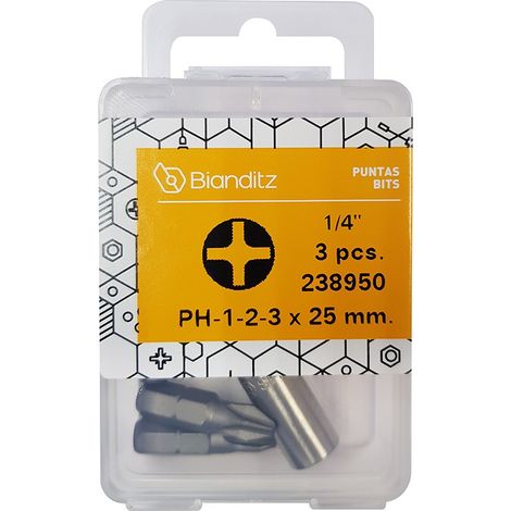 PUNTE PH 1-2-3X25 MM EX +ADAP