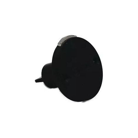 Serrure ronde à plaquer - noire Ojmar - Droite