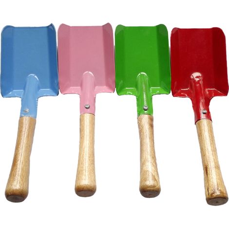 Ensemble d'outils de jardin, pelle en métal avec manche en bois robuste, outils de jardinage sécuritaires, bêche pour adolescents (1/4)