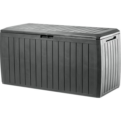 KADAX Gartenkiste, 290 L, Anthrazit, 116 x 47 x 60 cm