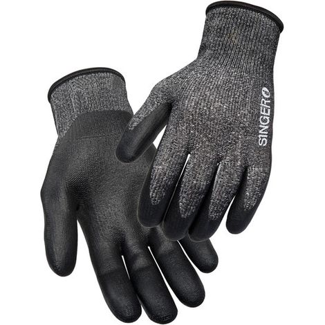 Lot 10 Paires Gants Froid Anticoupure Niveau 5 EN 388 - Support PEHD Enduction Nitrile - Doublure Acrylique - Manutention Entrepôt