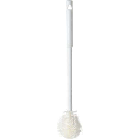 Brosse à biberon en silicone avec tête pliable, flexible, long manche, compatible lave-vaisselle (1/5)