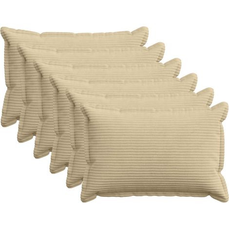 Funda de almohada 6 uds. HOUTEN Verde Claro Gris 50 x 75 cm vidaXL