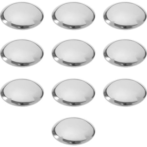 Lot de 10 capuchons d'essieu en acier inoxydable avec capuchon anti-déengagement pour chariots, landaus, appareils ménagers (1/5)