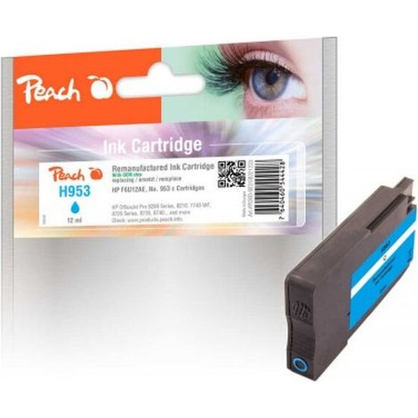 Peach Patrone HP Nr.953 cyan mit OEM Chip remanufactured (PI300-922)