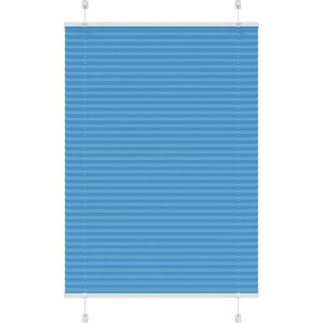 Plissee Blau 90x150 cm Stoffbreite 89,4 cm Polyester