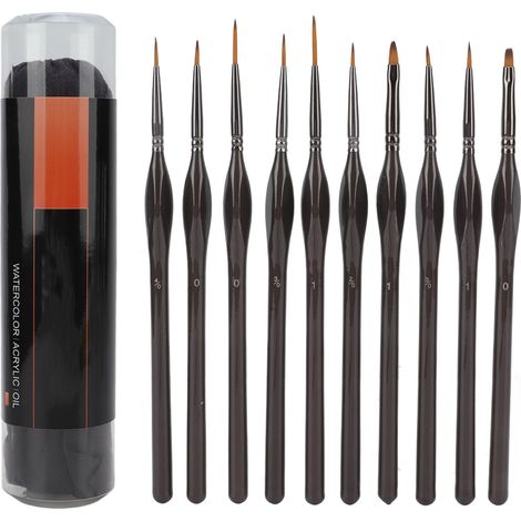 Detail Paint Brushes Different Sizes High Capacity Absorption Easy Cleaning Nylon Wool Paintbrush Set for Drawing (1/5)