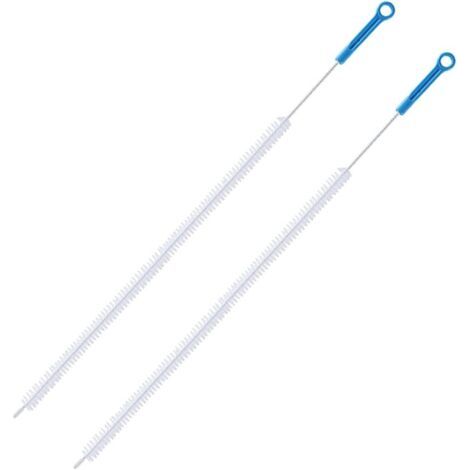 Lot de 2 brosses de nettoyage pour égouts de 71 cm, brosse de nettoyage pour évier, outil de débouchage pour évier, baignoire, égouts (1/5)